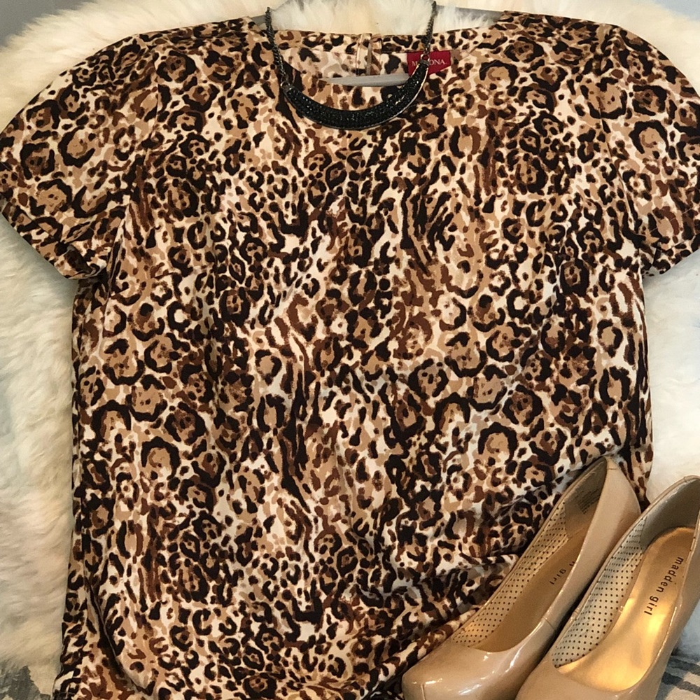 Merona leopard print top